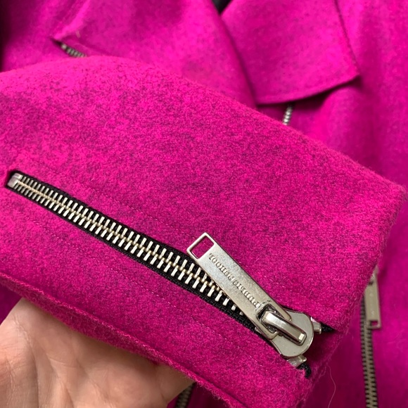 Public School Rodney Felted Biker Jacket - Picture 6 of 7